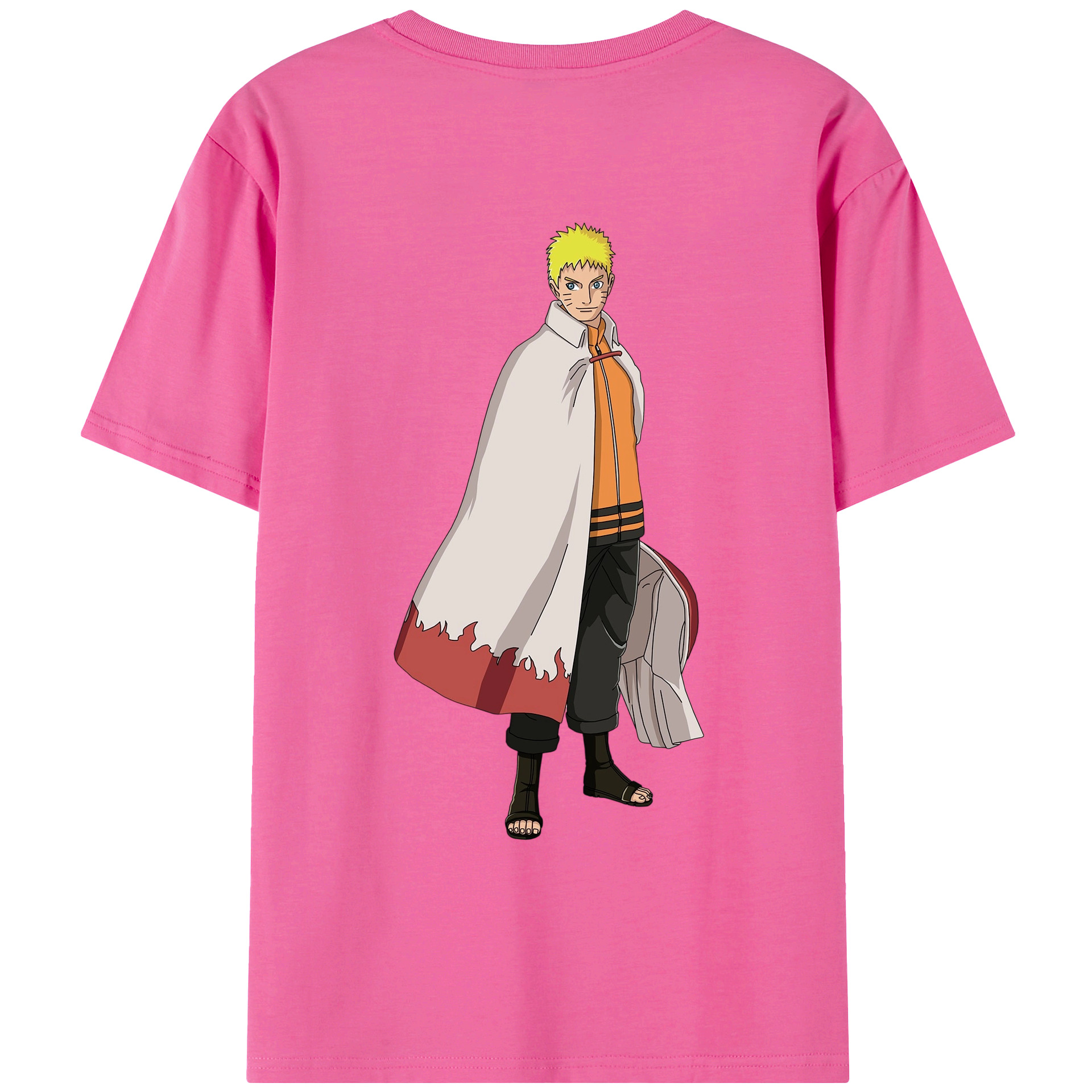 （画像用） NARUTO -ナルト- うずまき ナルト Uzumaki Naruto レディース半袖Tシャツ(バックプリント)